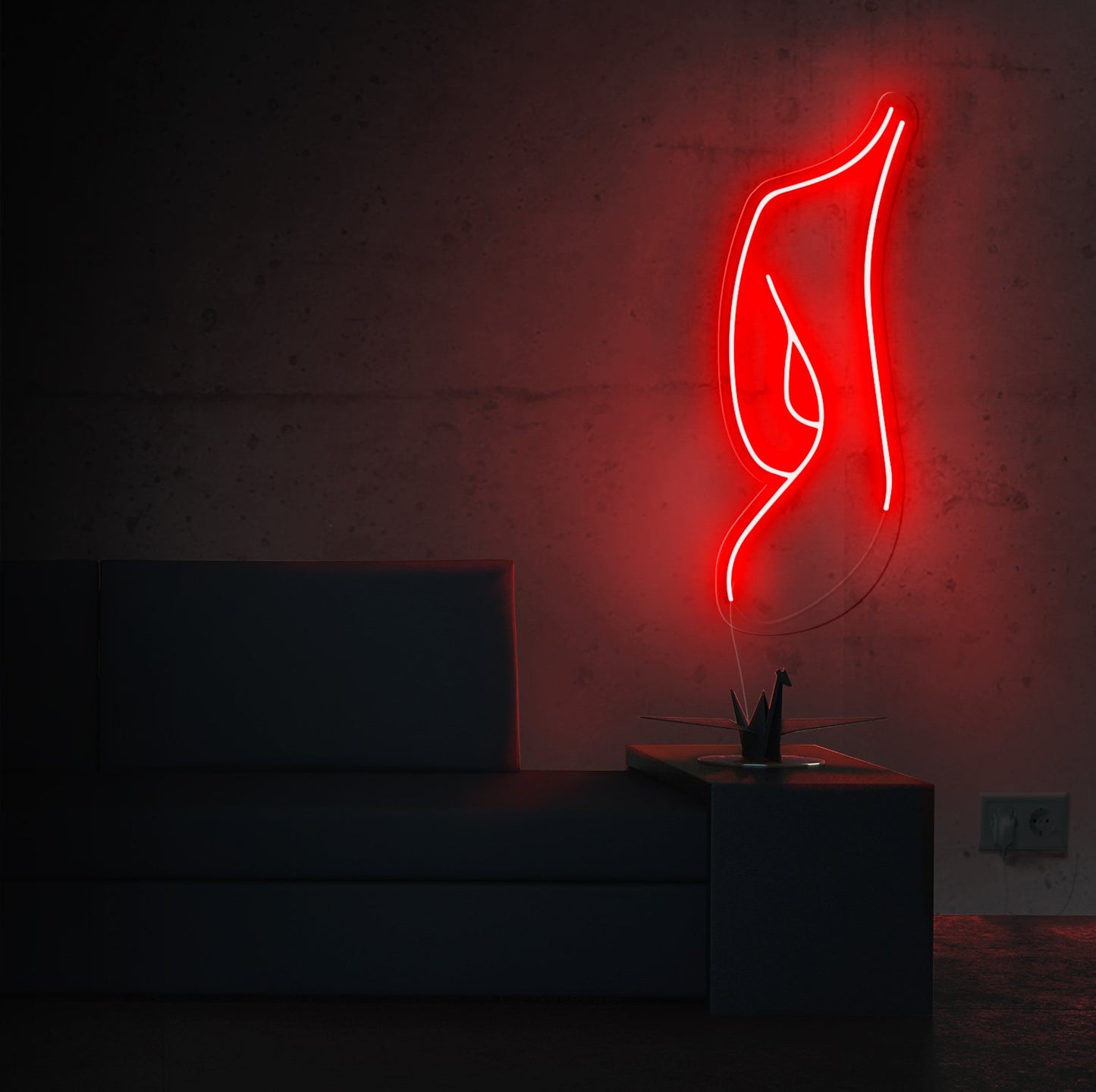 Female Silhouette Neon Sign
