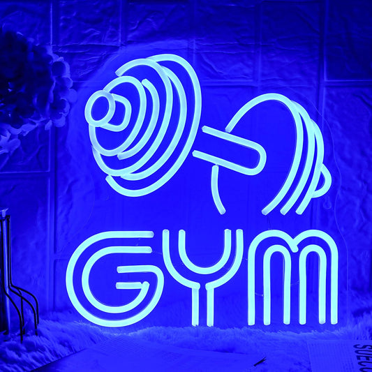 Dumbbell Neon Sign Barbell Gym Neon Sign