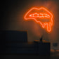 Dripping Lips Neon Sign