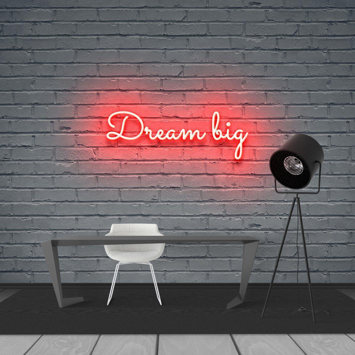 Dream big light up sign clearance