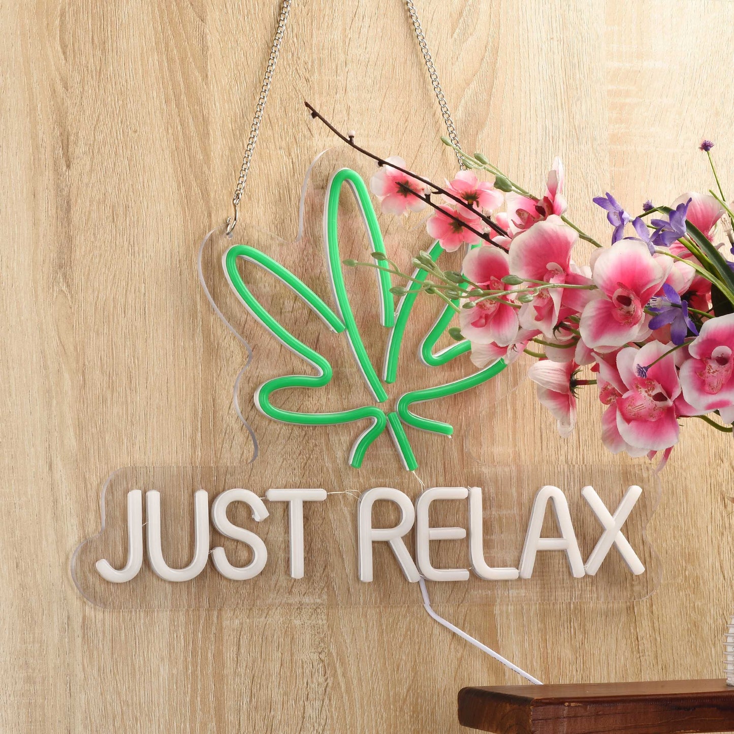 Just Relax Neon Sign Weed Neon Sign