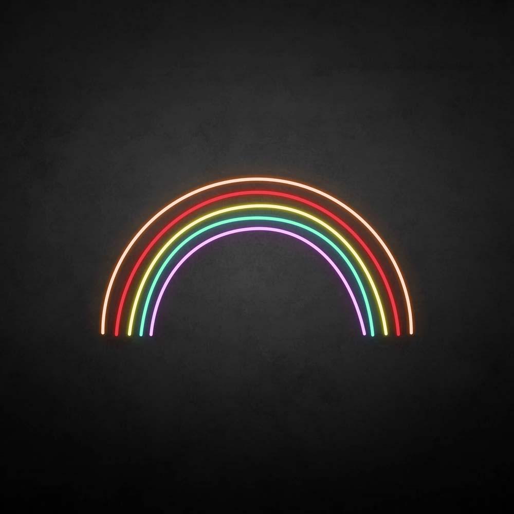 Rainbow neon sign