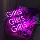 Girls girls girls neon sign
