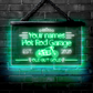 Customized LED Garage Sign: Hot Rod Garage