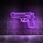 Pistol LED Neon Wall Sign