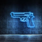 Pistol LED Neon Wall Sign