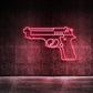 Pistol LED Neon Wall Sign