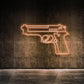 Pistol LED Neon Wall Sign