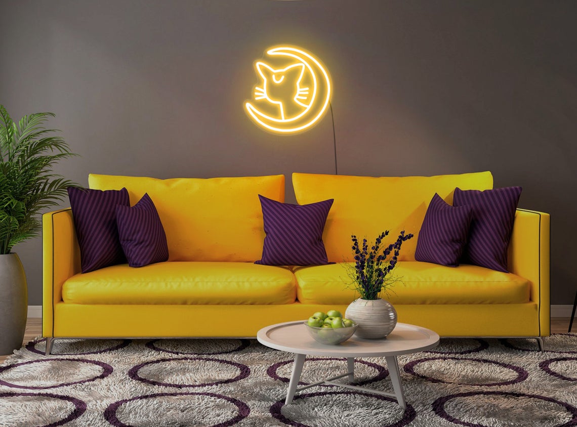 Cat Sailor Moon LED Neon Wall Sign