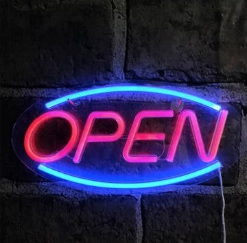 Open NEON Sign Dual Color