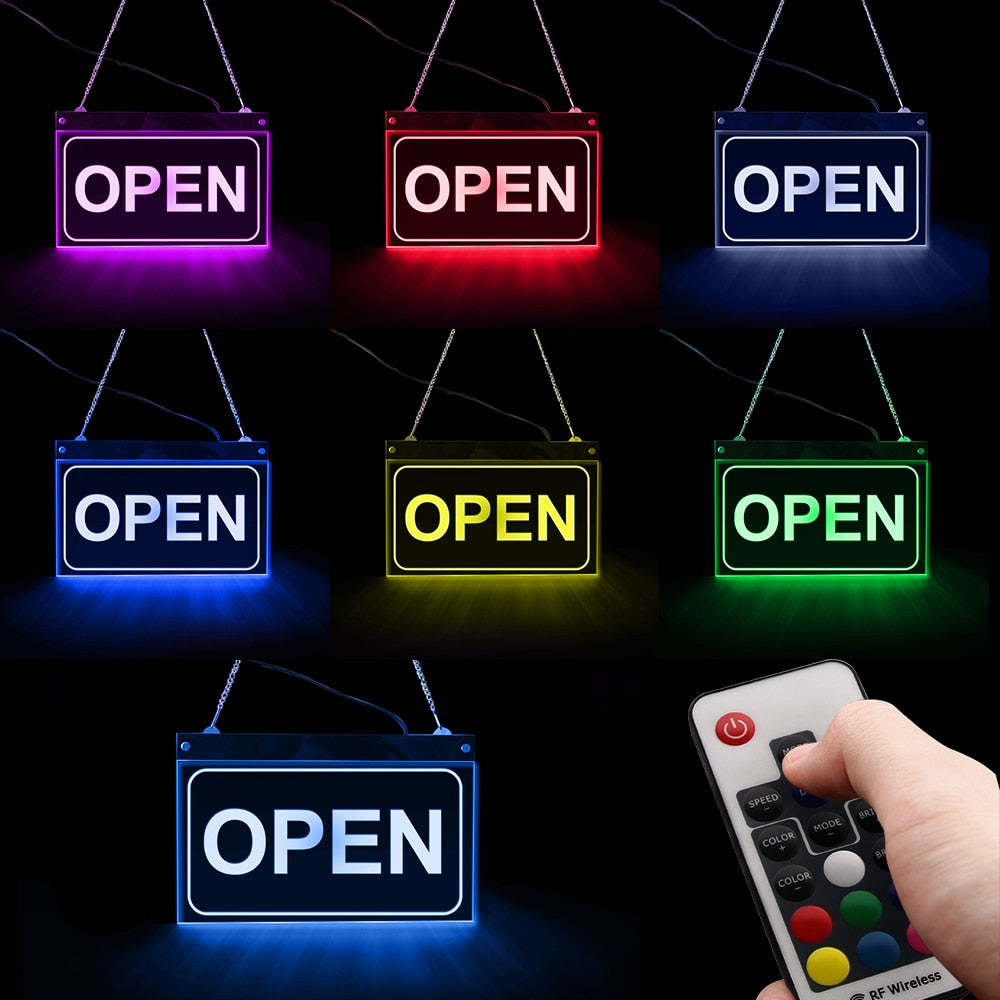 LED Open Sign Business Displays Advertisement Board